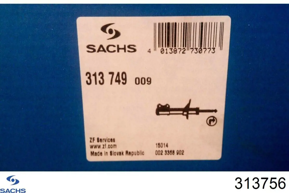 Comprar 313756 Sachs Amortiguador trasero