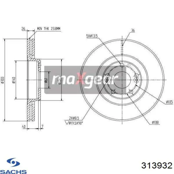 Comprar 313932 Sachs Amortiguador delantero derecho