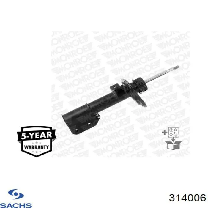 314 006 Sachs amortiguador delantero