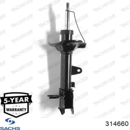 314660 Sachs amortiguador trasero izquierdo