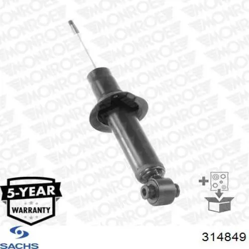 314 849 Sachs amortiguador trasero