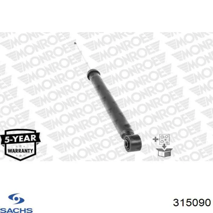 Amortiguador trasero Sachs 315090 precio, desde 34,86 EUR