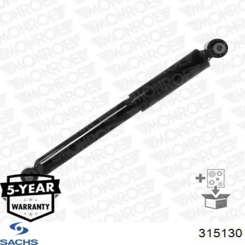 Amortiguador trasero Sachs 315130 precio, desde 63,17 EUR
