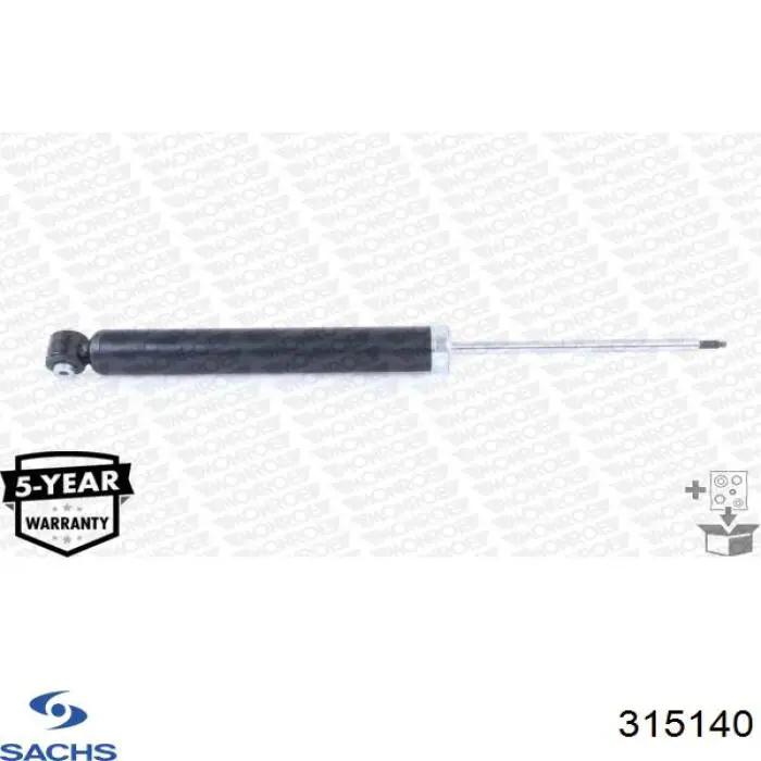 Amortiguador trasero Sachs 315140 precio, desde 53,72 EUR