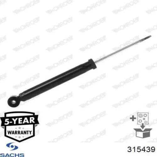 Amortiguador trasero Sachs 315439 precio, desde 61,63 EUR
