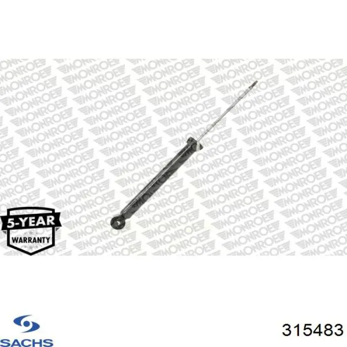Amortiguador trasero Sachs 315483 precio, desde 57,11 EUR