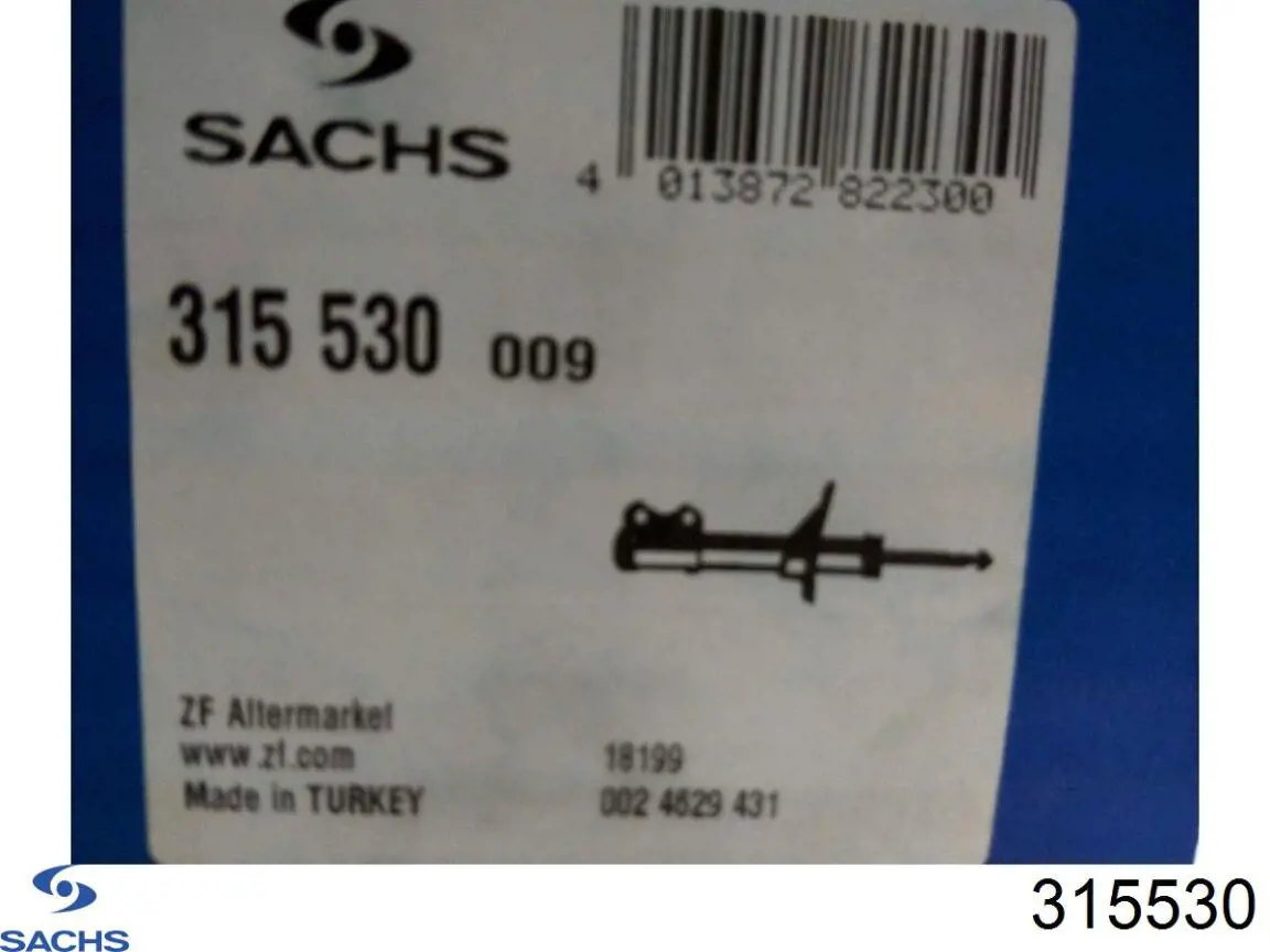 Amortiguador trasero Sachs 315530 precio, desde 34,33 EUR