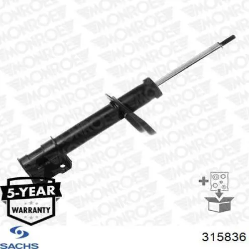 315 836 Sachs amortiguador delantero izquierdo