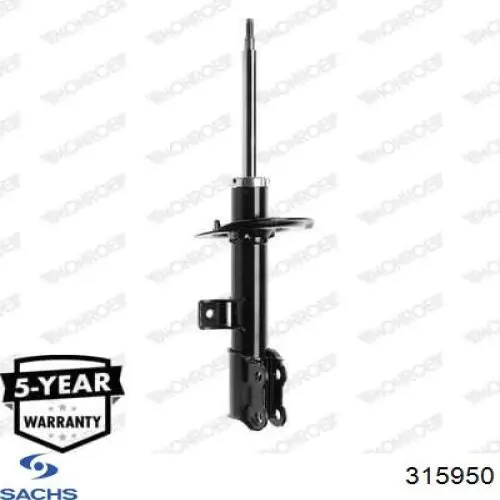 315 950 Sachs amortiguador delantero izquierdo