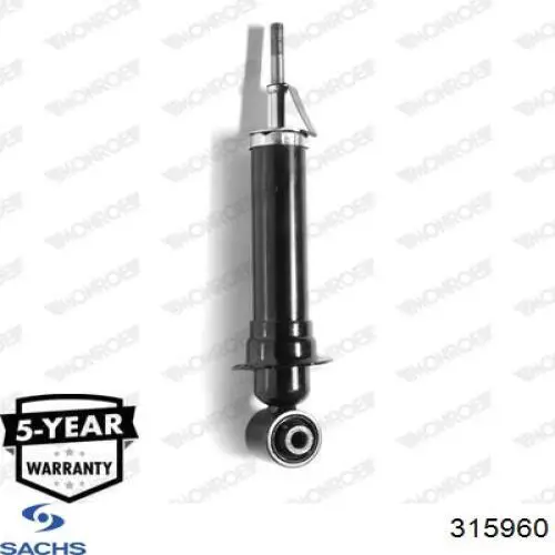 Amortiguador trasero Sachs 315960 precio, desde 23,96 EUR