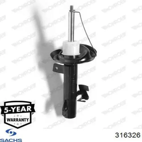 Amortiguador delantero izquierdo Sachs 316326 precio, desde 57,17 EUR