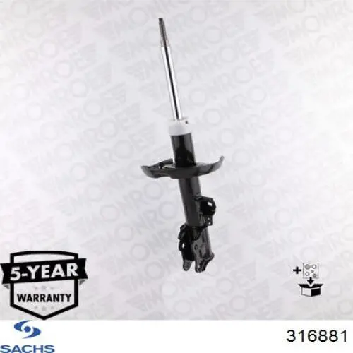 Amortiguador trasero Sachs 316881 precio, desde 68,24 EUR