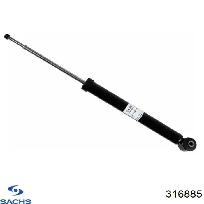 316885 Sachs Amortiguador trasero izquierdo