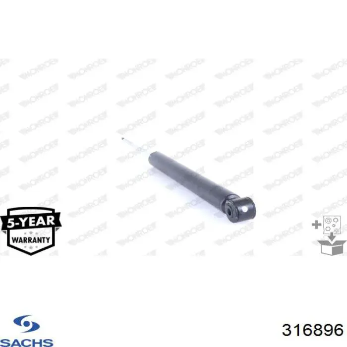 Amortiguador trasero Sachs 316896 precio, desde 36,94 EUR