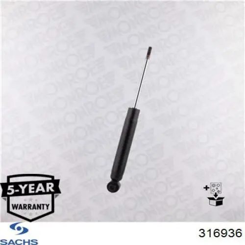 316936 Sachs Amortiguadores posteriores