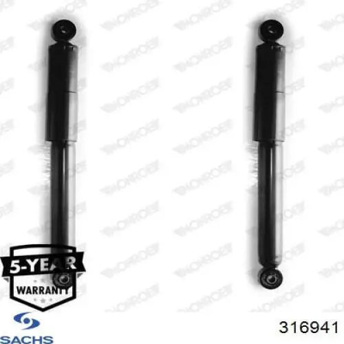 Amortiguador trasero Sachs 316941 precio, desde 42,11 EUR