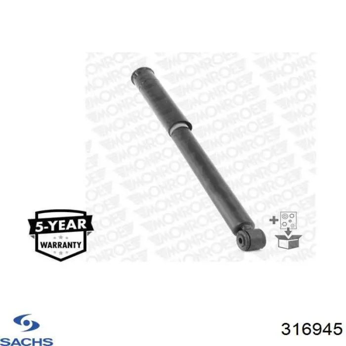 Amortiguador trasero Sachs 316945 precio, desde 43,07 EUR
