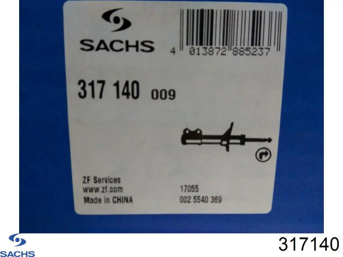 Comprar 317140 Sachs Amortiguador trasero derecho