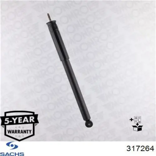 Amortiguador trasero Sachs 317264 precio, desde 30,51 EUR