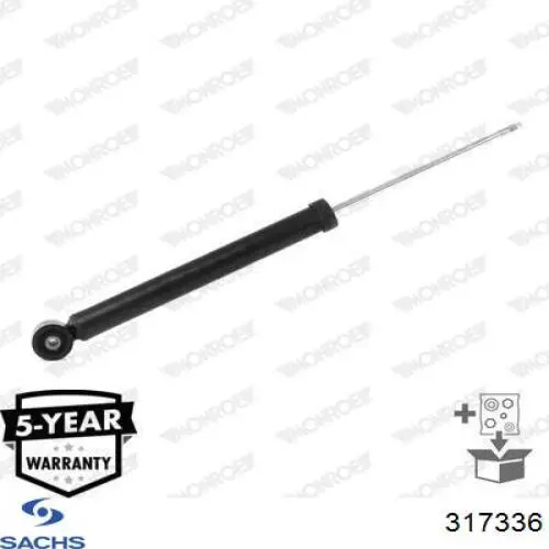 Amortiguador trasero Sachs 317336 precio, desde 57,35 EUR