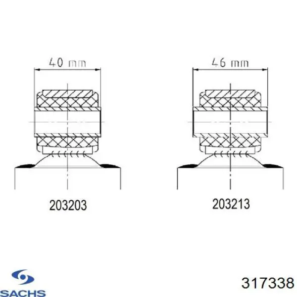 Amortiguador trasero Sachs 317338 precio, desde 38,67 EUR
