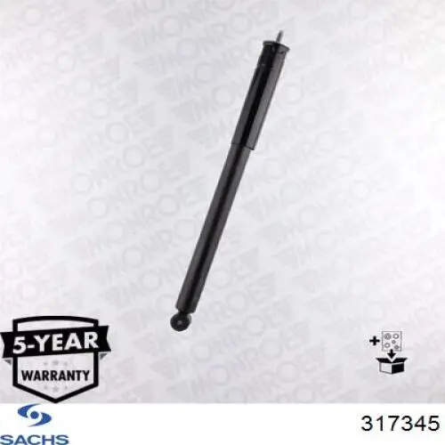Amortiguador trasero Sachs 317345 precio, desde 44,96 EUR