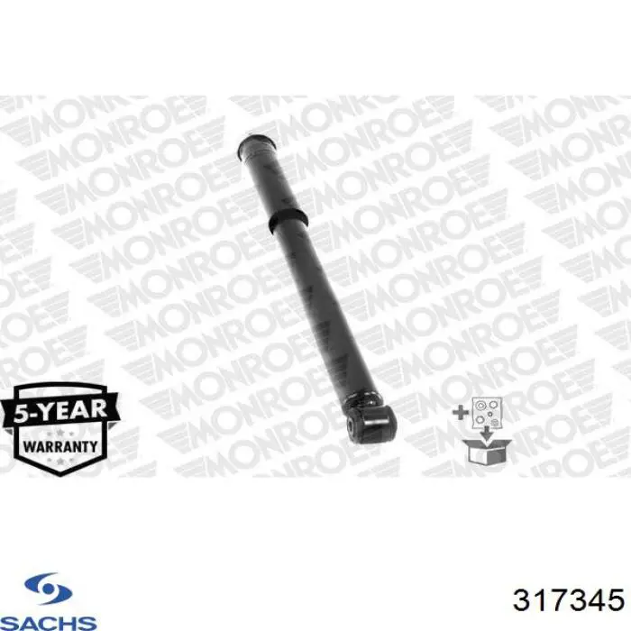 Amortiguador trasero 317345 Sachs