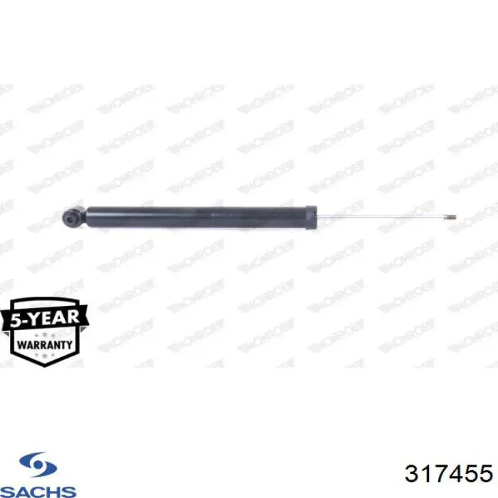 Amortiguador trasero Sachs 317455 precio, desde 62,68 EUR