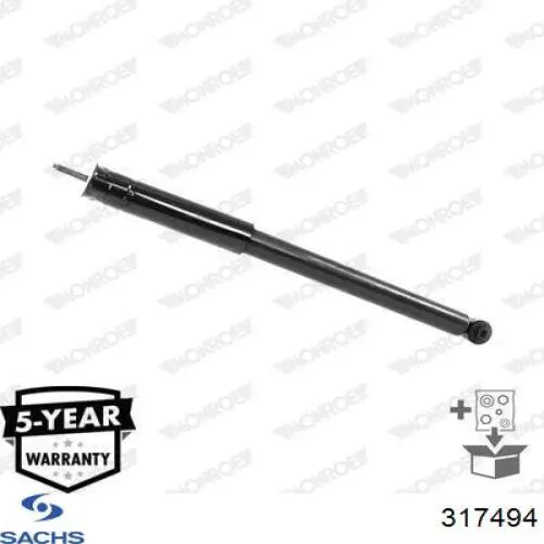 Amortiguador trasero Sachs 317494 precio, desde 128,64 EUR