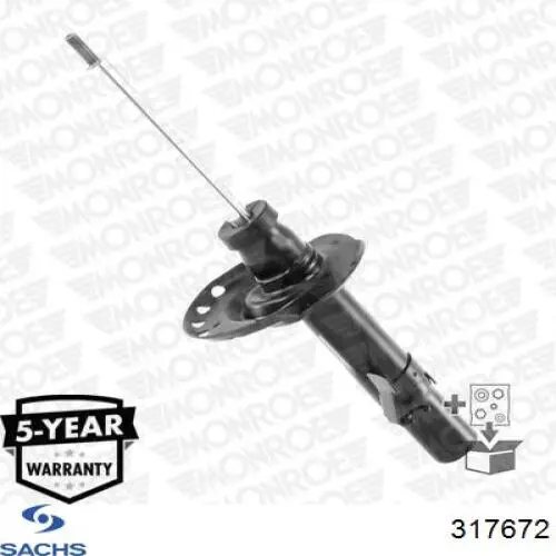 Amortiguador delantero derecho Sachs 317672 precio, desde 73,62 EUR