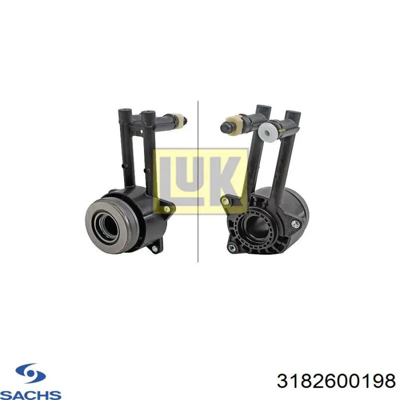 Desembrague central, embrague 3182600198 Sachs