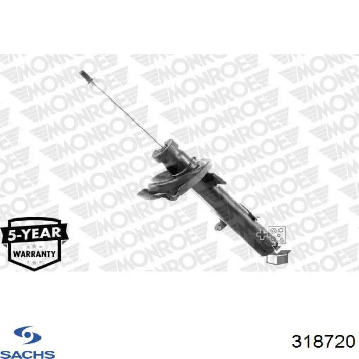 Amortiguador delantero izquierdo Sachs 318720 precio, desde 69,58 EUR