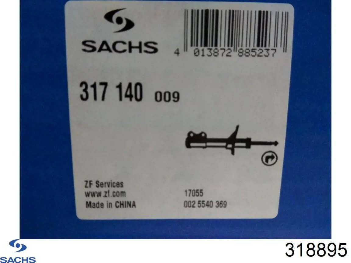 Comprar 318895 Sachs Amortiguador delantero derecho
