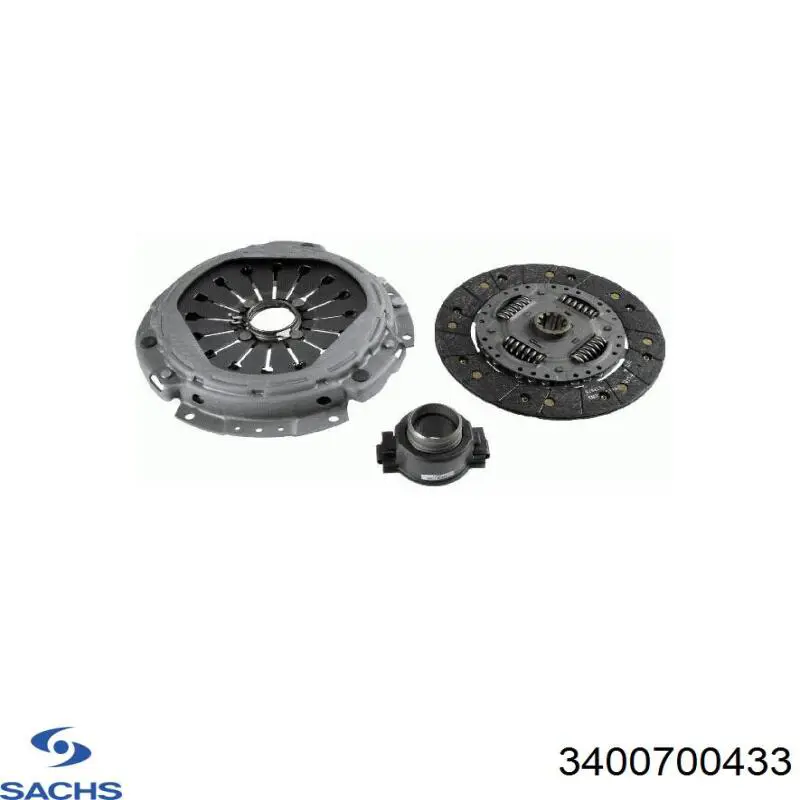 3400 700 433 Sachs kit de embrague (3 partes)