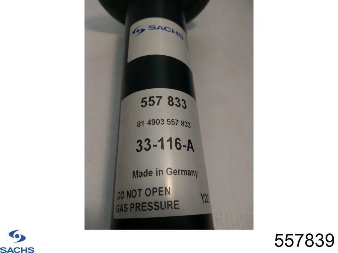 Amortiguador delantero Sachs 557839