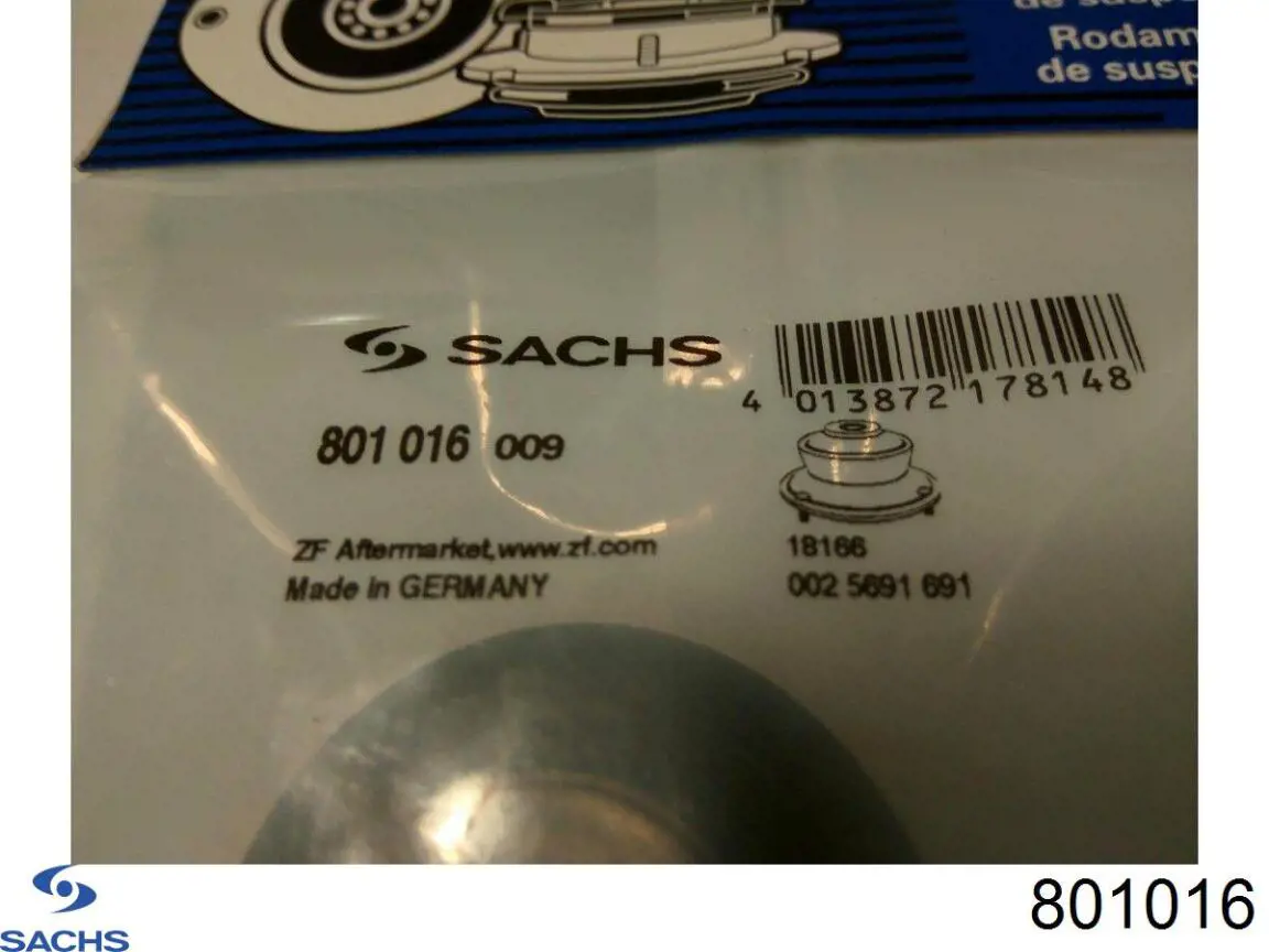 Rodamiento amortiguador delantero Sachs 801016