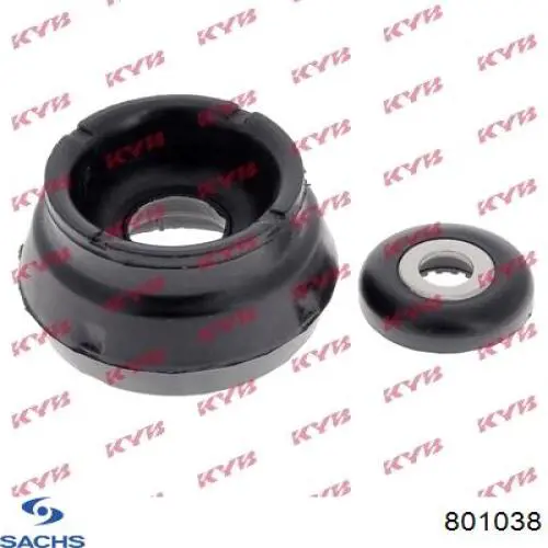 Rodamiento de soporte del amortiguador delantero 801038 Sachs