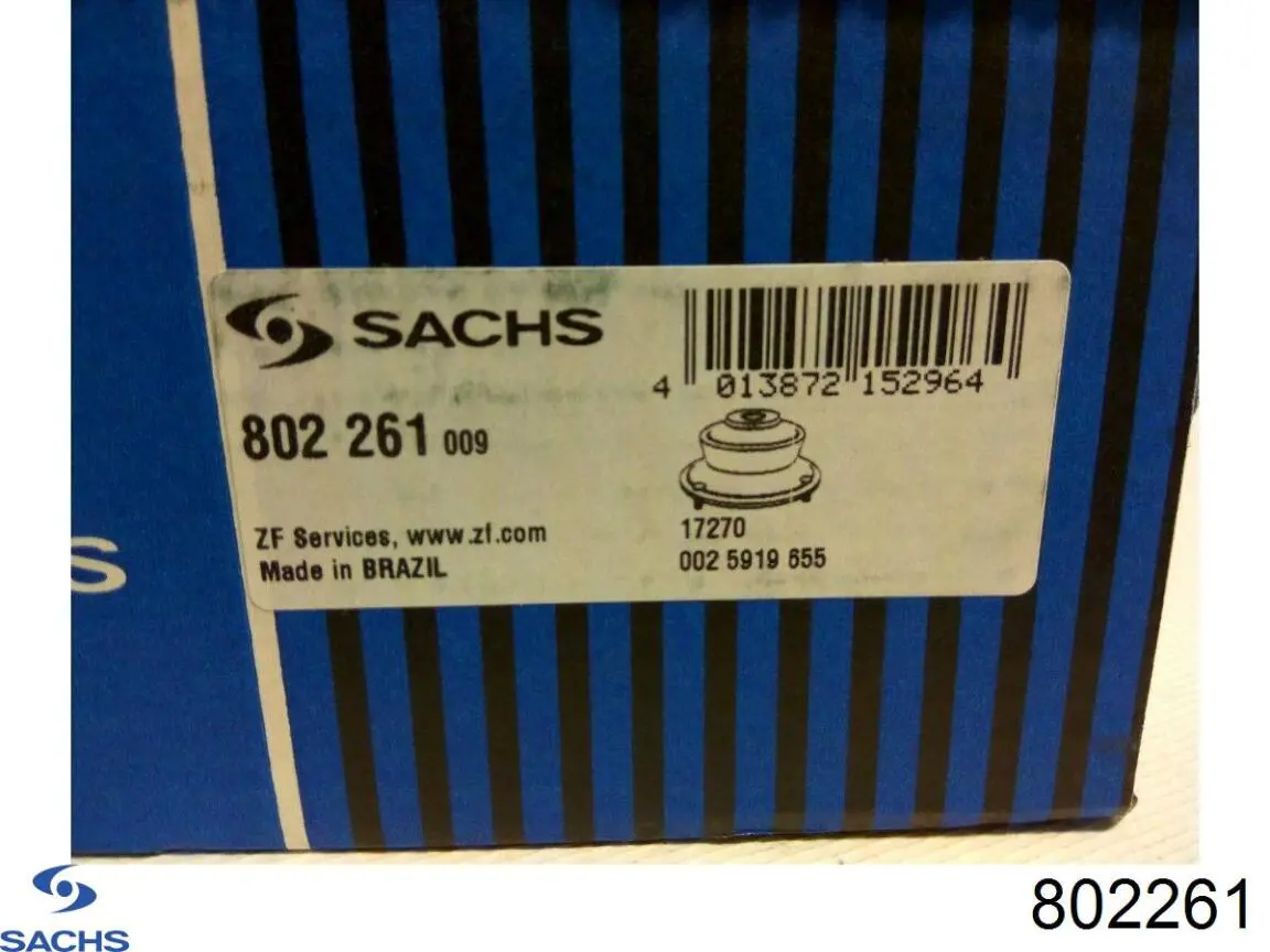 Soporte del amortiguador delantero 802261 Sachs