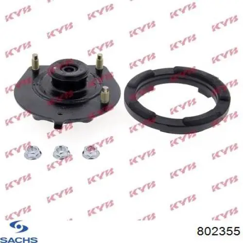 802355 Sachs soporte amortiguador trasero derecho