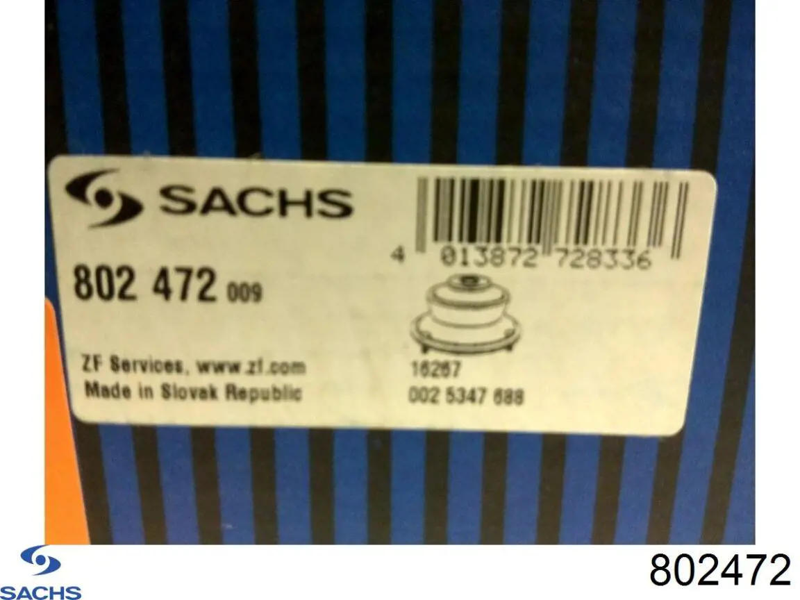Soporte del amortiguador delantero 802472 Sachs