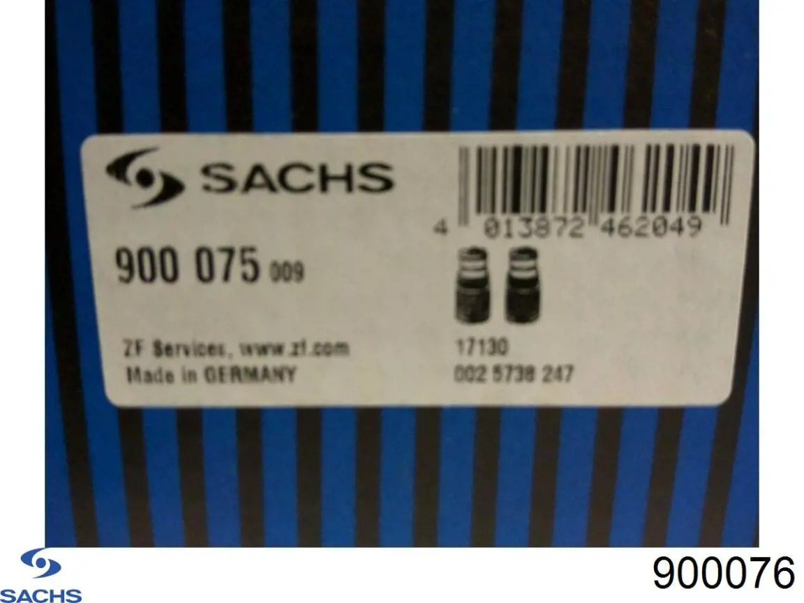 900076 Sachs tope de amortiguador delantero, suspensión + fuelle