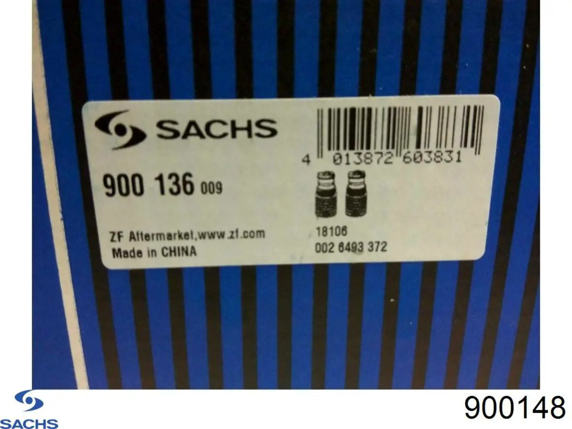 900 148 Sachs tope de amortiguador trasero, suspensión + fuelle