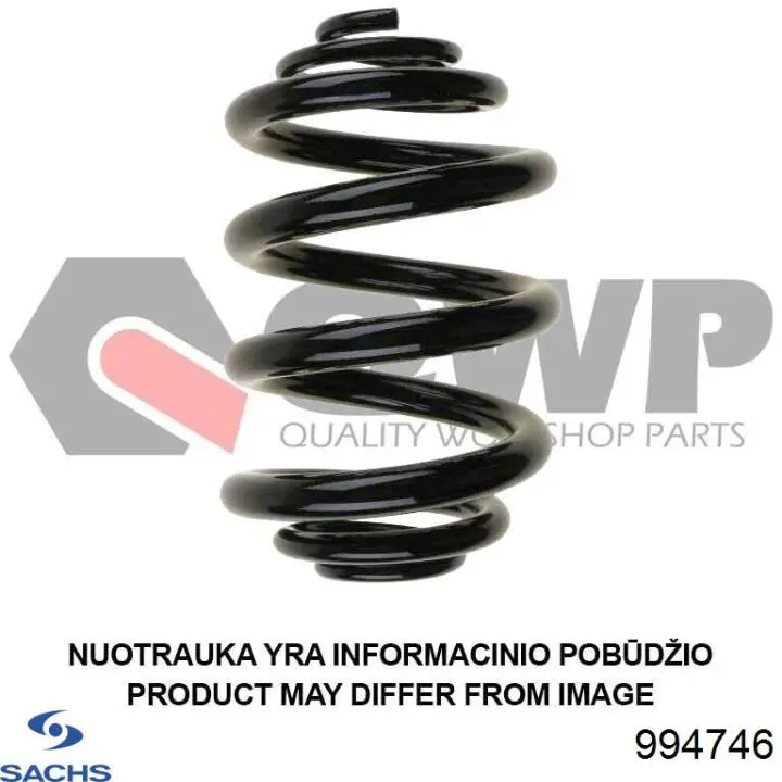 Muelle de suspensión trasero Sachs 994746 precio, desde 41,32 EUR