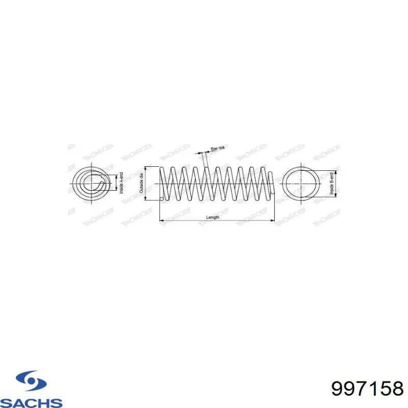 Muelle delantero YS YSCS0019 precio, desde 27,95 EUR