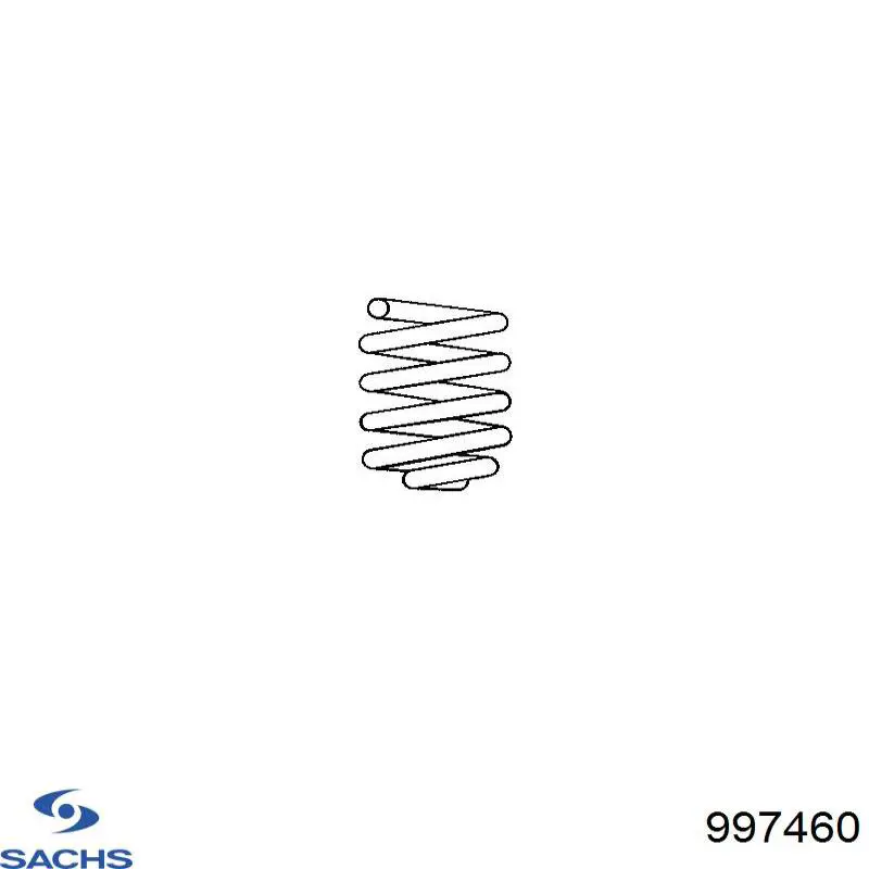 997 460 Sachs muelle de suspensión eje delantero