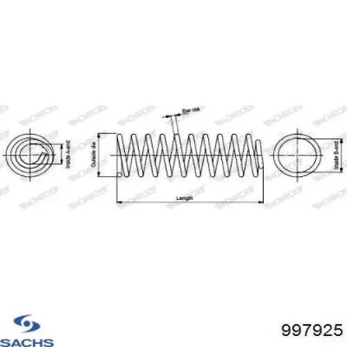 Muelle delantero Peugeot/Citroen 00005002AC precio, desde 50,29 EUR