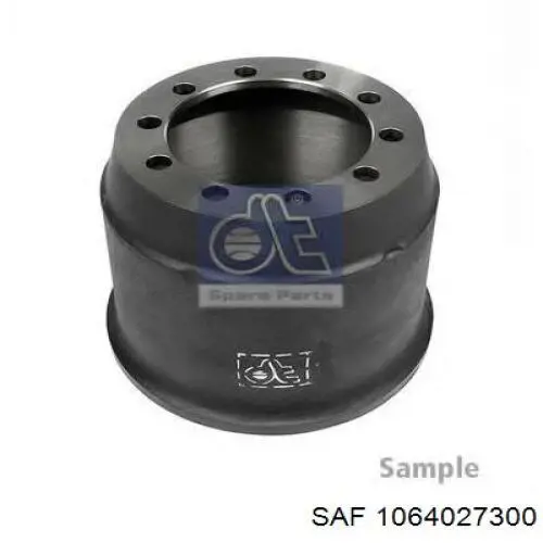 Tambor de freno trasero 1064027300 SAF