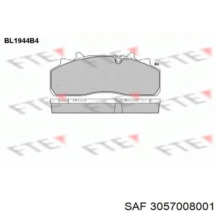 Pastillas freno delanteras SAF 3057008001 precio, desde 102,10 EUR