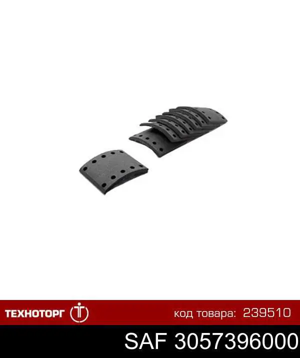 Forro de freno trasero (camión) 3057396000 SAF