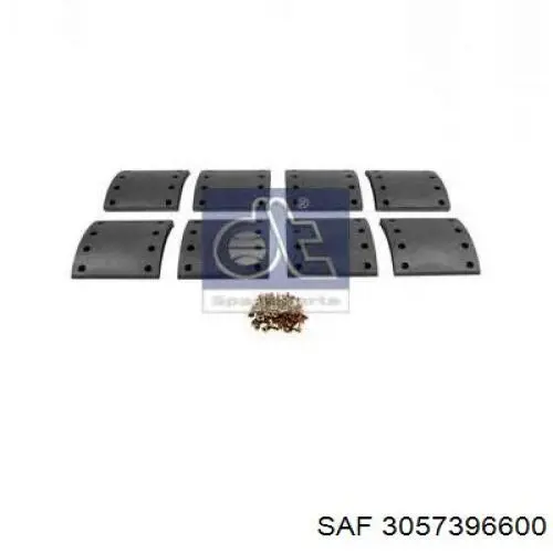3057396600 SAF Zapatas de freno de tambor traseras